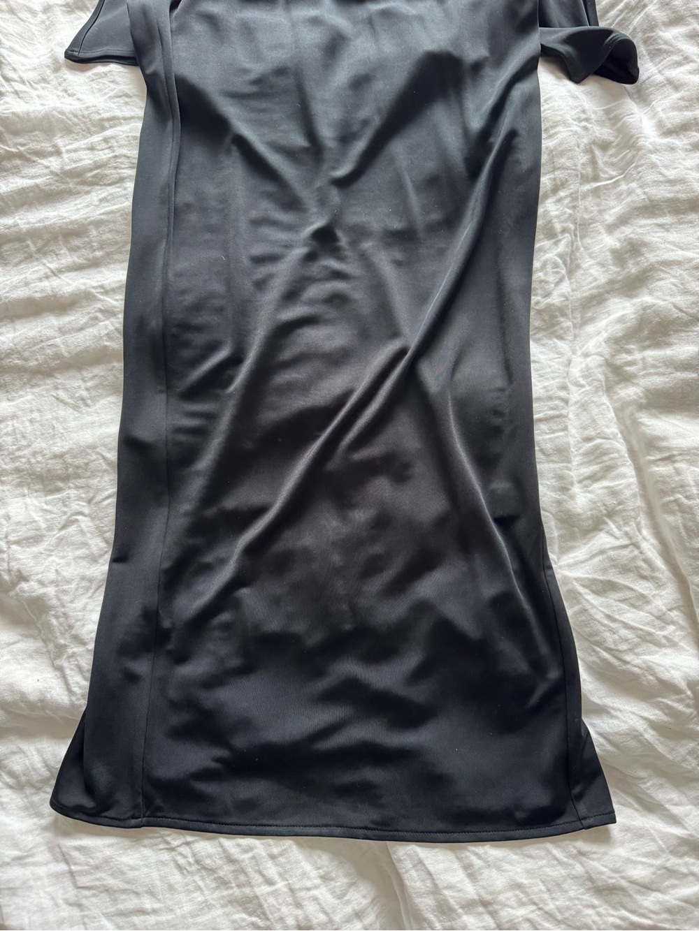 Black Long Sleeve Open-Back Maxi Dress - Picture 7 of 7